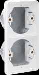 HYDRO CADRE D'ENCASTR. DOUBLE VERTICALE BLANC