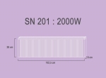 SN201  2,0 kw  RAL9010 38/163/8 cm