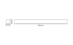 ZIP 230V rail 1,15M noir mat