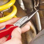 PINCE LONG BEC BLEU ROUGE KNIPEX