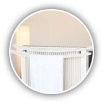 410 SWING Porte-serviette/Handdoekhouder  RAL9010 - 41/8 cm