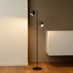 SKANSKA-LED Lampadaire 2x5W H141cm Noir