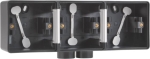 HYDRO BOITE TRIPLE HORIZONTAL 2ENTR  NOIR