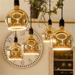 LED Floating Globe 200 smokey grey