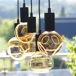 LED Floating Globe 125 golden