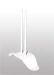 410SD  Paire pieds RAL9010 13 cm