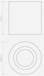 Kos rond White