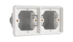 HYDRO CADRE D'ENCASTR. DOUBLE HORIZONTAL BLANC