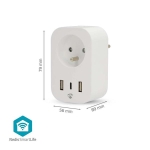 PRISE + 1XUSB C + 2 X  USB INTELLIGENTE SMARTLIFE    3680W  WIFI ANDROID / IOS