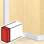 Embout gauche/dr. DLP design section 50x105mm (couv. 65mm)