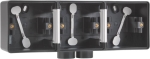 HYDRO BOITE TRIPLE HORIZONTAL 2ENTR  NOIR