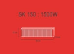 SK150  1,5 kw  RAL9010 23/99/13 cm