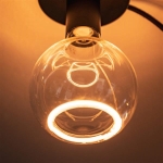 LED Floating Globe 150 smokey grey 90°