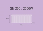 SN200  2,0 kw  RAL9010 38/133/8 cm
