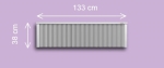 SN160  1,6 kw  RAL9010 38/133/8 cm