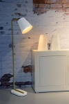 CONA Lampadaire E27 L21 W38 H140cm Blanc