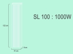 SL100  1,0 kw  RAL9010 122/41/8 cm