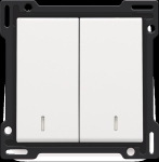 2x 1/2 MANETTE VOYANT WH